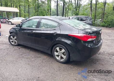 2013 Hyundai Elantra Gls from USA, damaged, VIN KMHDH4AE5DU846520
